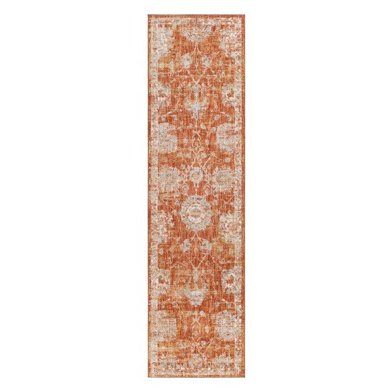 Surya Avant Garde Rug 2'7" X 10' - Brick Red, Olive