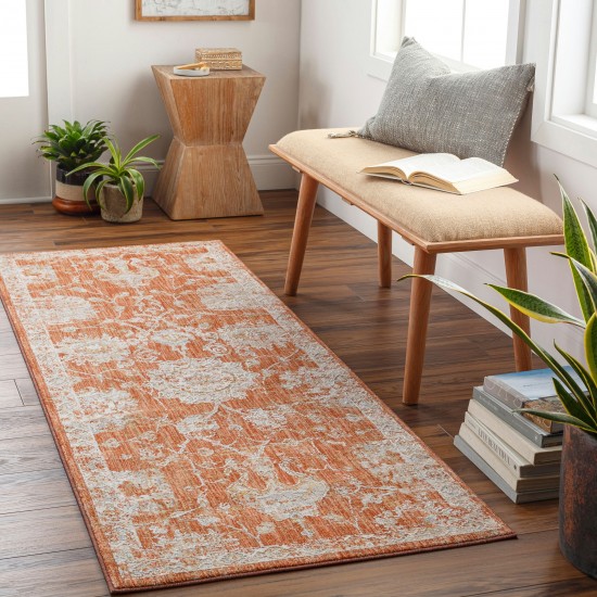 Surya Avant Garde Rug 2'7" X 10' - Brick Red, Olive