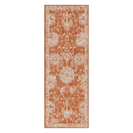 Surya Avant Garde Rug 2'7" X 7'3" - Brick Red, Olive