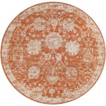 Surya Avant Garde Rug 5'3" Round - Brick Red, Olive