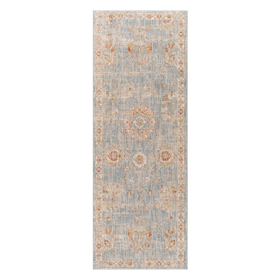 Surya Avant Garde Rug 2'7" X 7'3" - Denim, Light Gray