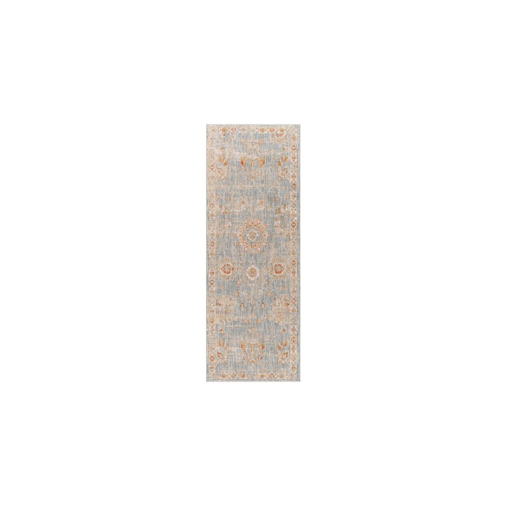 Surya Avant Garde Rug 2'7" X 7'3" - Denim, Light Gray Surya Avant Garde Rug 2'7" X 7'3" - Denim, Light Gray