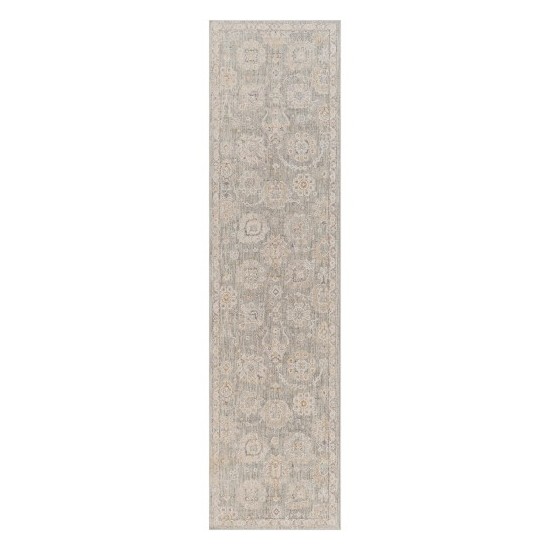 Surya Avant Garde Rug 2'7" X 10' - Dusty Sage, Light Beige