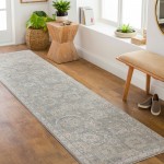 Surya Avant Garde Rug 2'7" X 10' - Dusty Sage, Light Beige