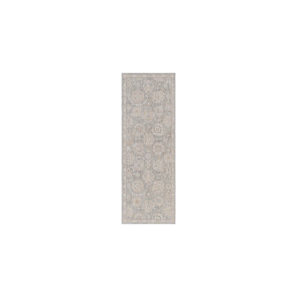 Surya Avant Garde Rug 2'7" X 7'3" - Dusty Sage, Light Beige