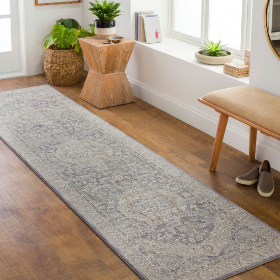 Surya Avant Garde Rug 2'7" X 10' ( Denim, Dusty Sage)