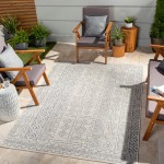 Surya Eagean Rug 7'10" Round - Oatmeal, Gray