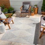 Surya Eagean Rug 4'3" X 5'11" (Oatmeal, Gray)