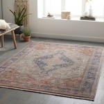 Surya Eclipse Red Rug 2' X 3'3"