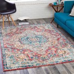 Surya Elaziz Rose Rug 5'3" X 7'6"