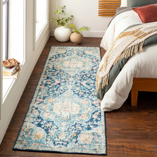 Surya Elaziz Rug 2'7" X 7'6" Navy