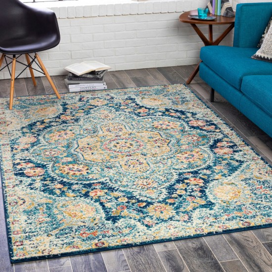 Surya Elaziz Rug 5'3" X 7'6" Navy