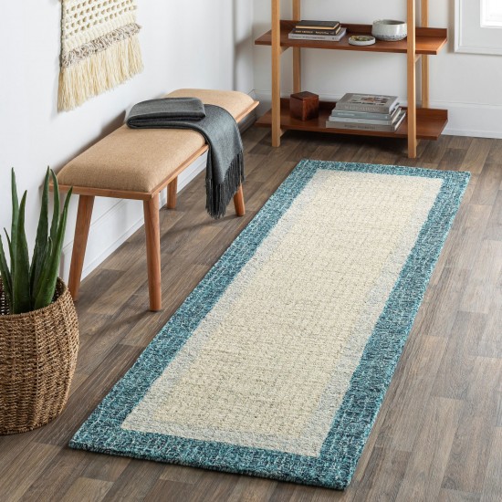 Surya Elena Teal Rug 2'6" X 10'