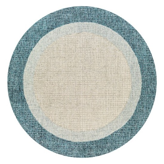 Surya Elena Teal Rug 8' Round