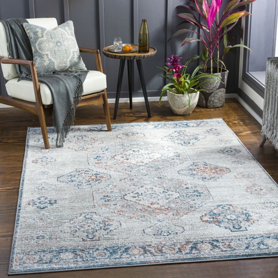 Surya Enfield Rug 5'3" X 7' (Teal, Pale Blue)