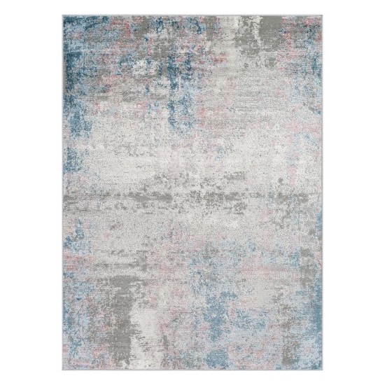 Surya Enfield Teal & Pale Blue Rug 5'3" X 7'