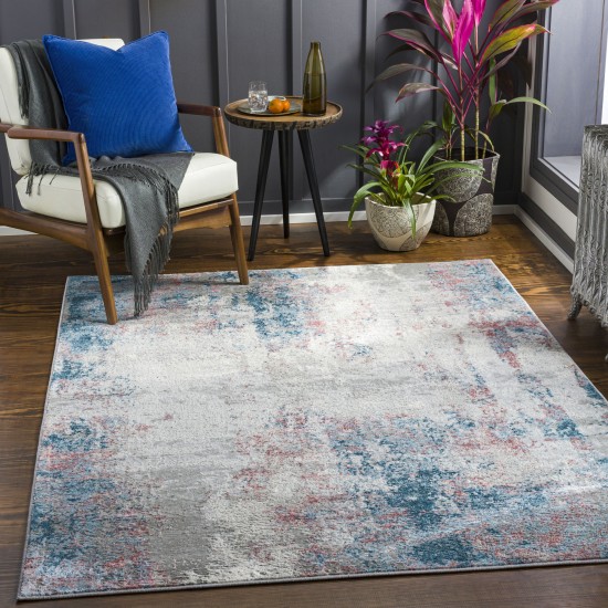 Surya Enfield Teal & Pale Blue Rug 5'3" X 7'