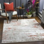 Surya Enfield Brick Red & Dusty Coral Rug 5'3" X 7'