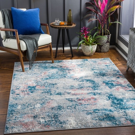 Surya Enfield Rug 5'3" X 7' (Teal & Pale Blue)