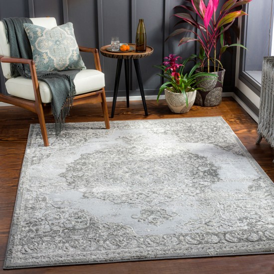 Surya Enfield Charcoal Rug 6'7" X 9'