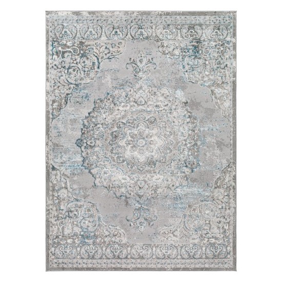 Surya Enfield Teal Rug 5'3" X 7'