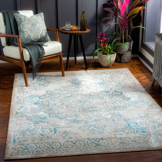 Surya Enfield Blue Rug 5'3" X 7'