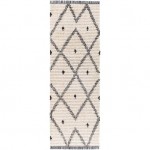 Surya Enzo Rug 2'7" X 7'3" (Black & Cream)