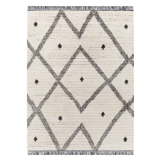 Surya Enzo Rug 5'3" X 7' (Black & Cream)