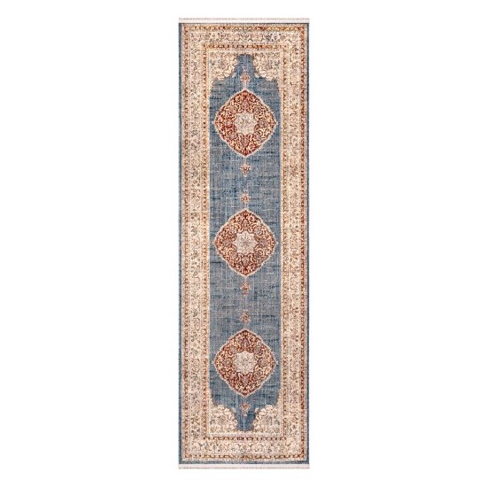 Surya Ephesians Rug 2'7" X 9' In Dark Blue