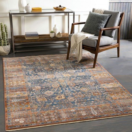 Surya Ephesians Dark Blue & Denim Rug 2' X 2'11"