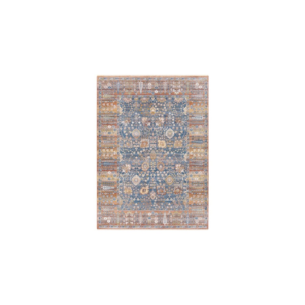 Surya Ephesians Dark Blue & Denim Rug 3'11" X 5'10" Surya Ephesians Dark Blue & Denim Rug 3'11" X 5'10"