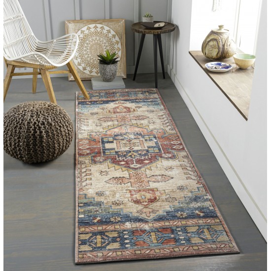 Surya Erin Rug 2'6" X 7'6" Deep Teal