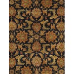 Pasargad Home Agra Collection Hand-Knotted Lamb's Wool Area Rug- 9'1" X 12'1"