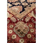 Pasargad Home Agra Collection Hand-Knotted Lamb's Wool Area Rug- 9'1" X 12'1"