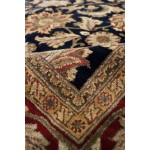 Pasargad Home Agra Collection Hand-Knotted Lamb's Wool Area Rug- 9'1" X 12'1"