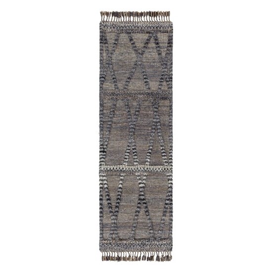 Surya Cadiz Black Rug 2'6" X 8'