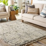 Surya Camille Rug 6' X 9' - Cream & Medium Gray