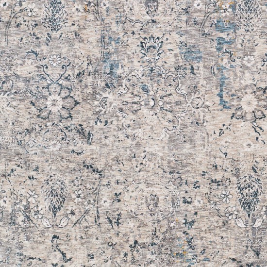 Surya Cardiff Rug 5'3" Round - Light Gray
