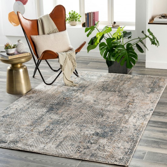 Surya Cardiff Light Gray Rug 5'3" Round