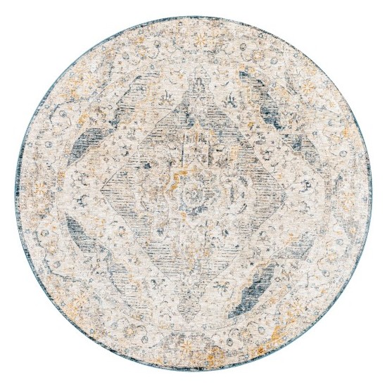 Surya Cardiff Rug 5'3" Round Medium Gray