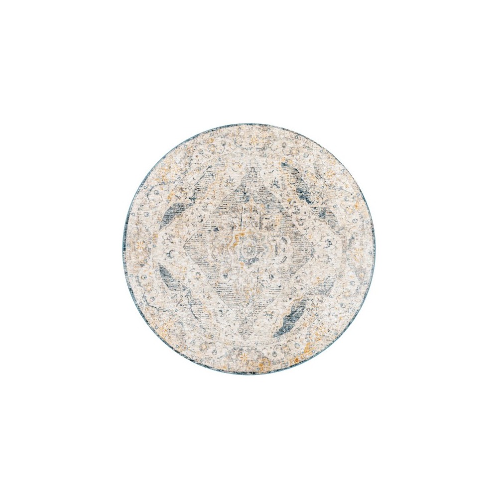 Surya Cardiff Rug 5'3" Round Medium Gray