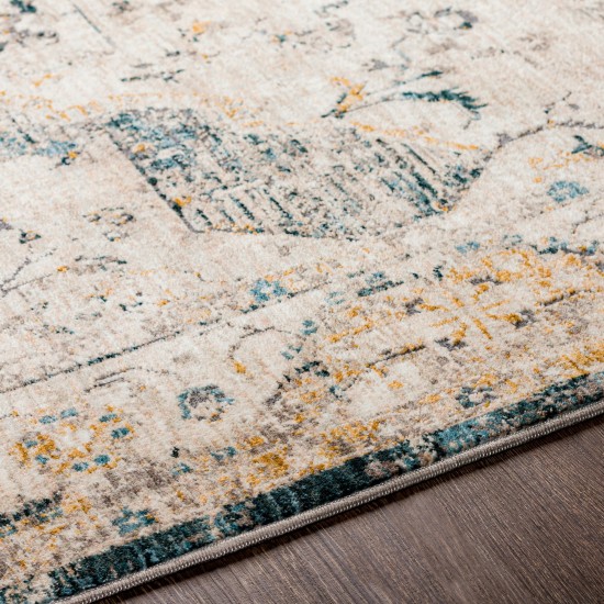 Surya Cardiff Rug 7'10" Round Medium Gray