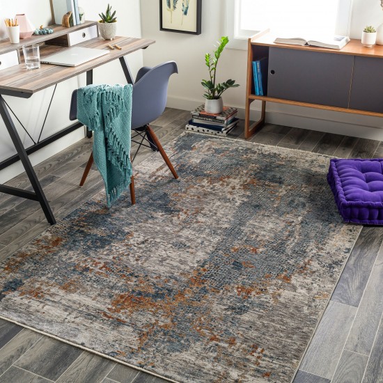 Surya Cardiff Rug 5'3" Round (Medium Gray)