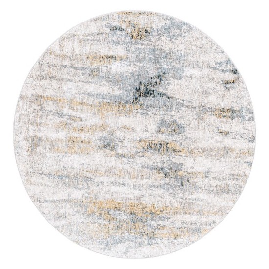 Surya Cardiff Medium Gray Rug 5'3" Round