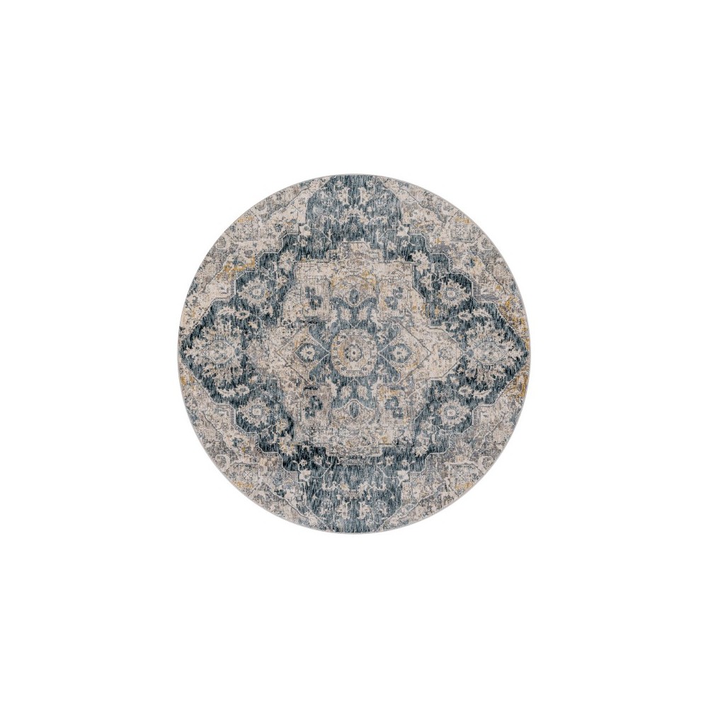 Surya Cardiff Rug 7'10" Round Deep Teal