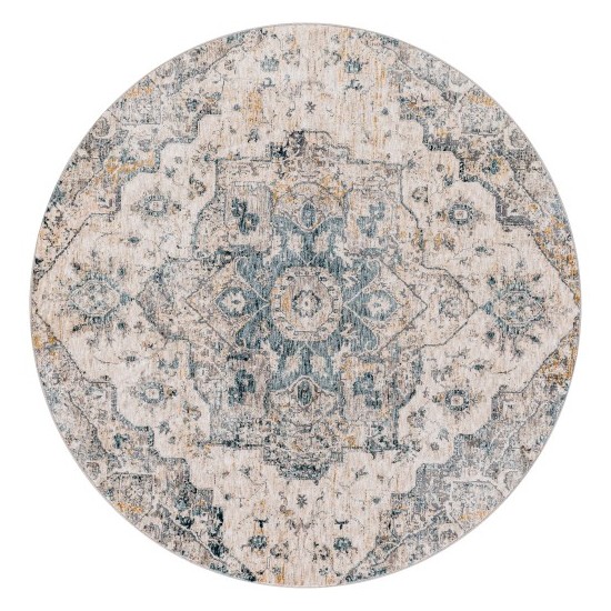 Surya Cardiff Deep Teal Rug 5'3" Round