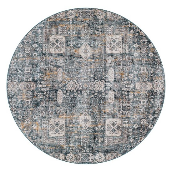 Surya Cardiff Blue Rug 5'3" Round