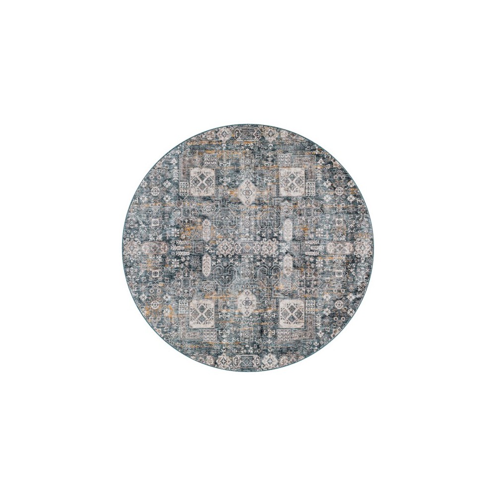 Surya Cardiff Blue Rug 5'3" Round