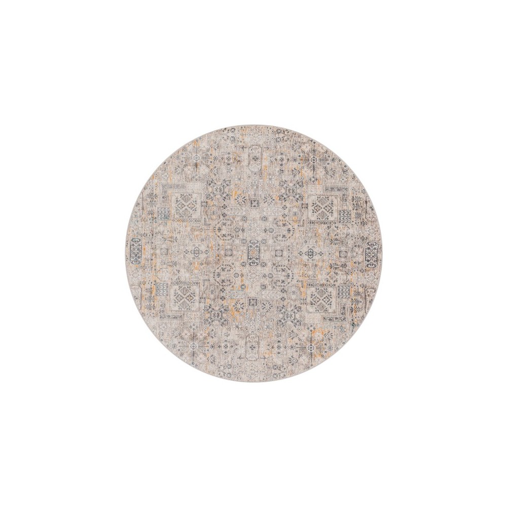 Surya Cardiff Charcoal Rug 6'7" Round