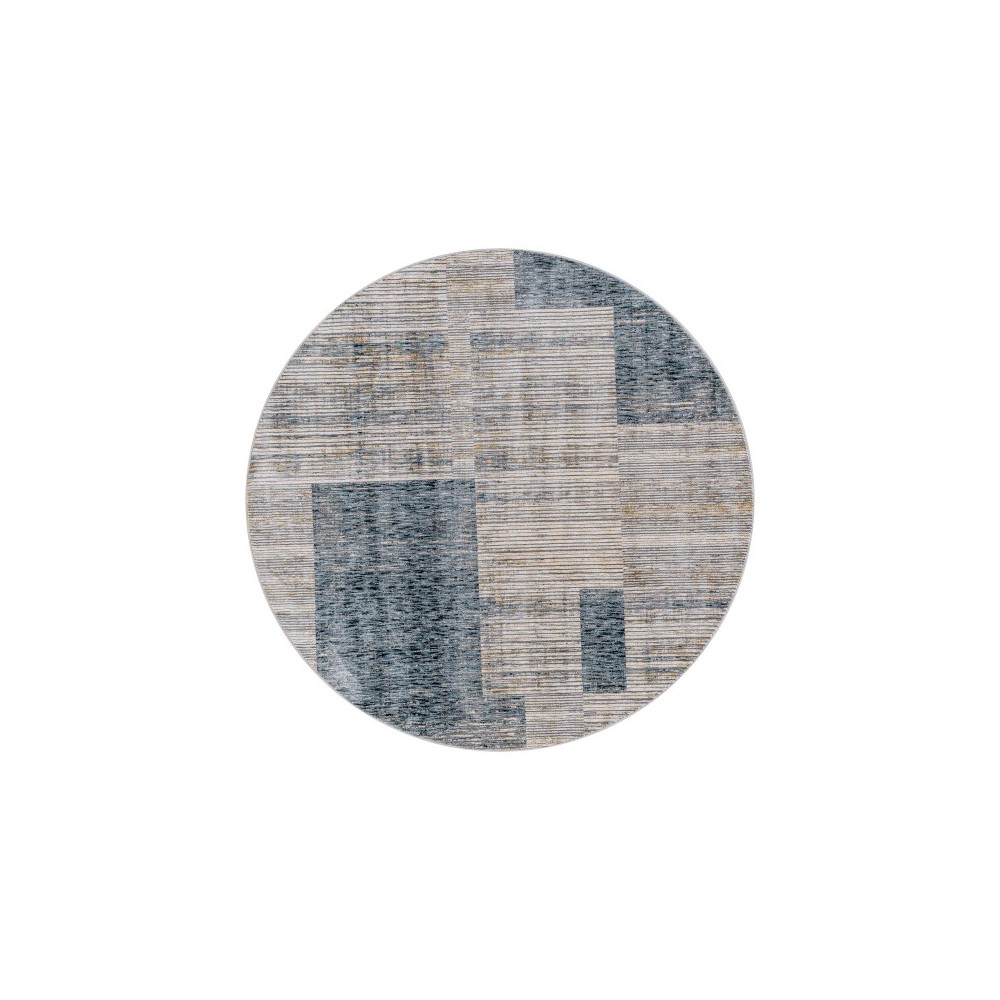 Surya Cardiff Teal Rug 5'3" Round